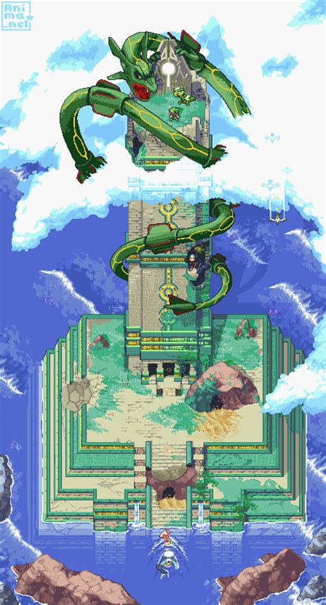 Pokemon - Hoenn's Sky Pillar : r/PixelArt