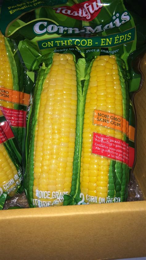 "Ready to eat"- pre cooked, vacuum sealed corn on the cob. : r ...