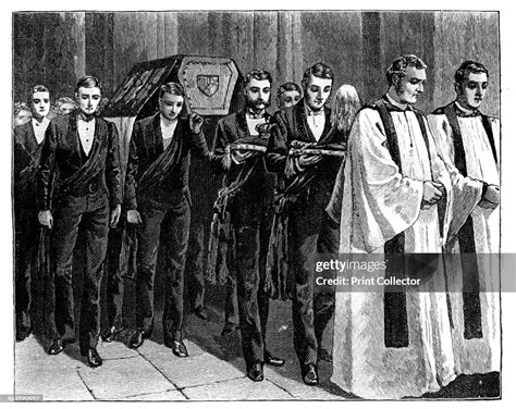 Prince Albert's funeral, 1861. Procession in the nave of St George's ...