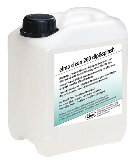 ELMA ULTRASONICS, 10 L Container Size, Liquid, Gentle Cleaner - 30XN28 ...