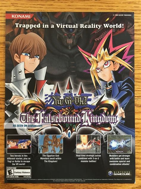 Yu - Gi - Oh The Falsebound Kingdom Gamecube 2004 Vintage Nintendo ...