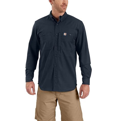 Rugged Professional™ Series Relaxed Fit Canvas Long Sleeve Work Shirt ...