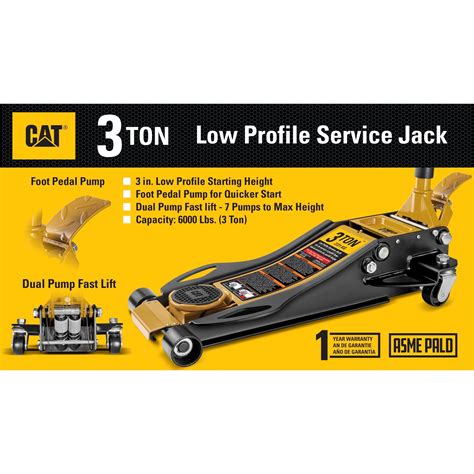 3 Ton Low Profile Service Jack – Cat Premium Products