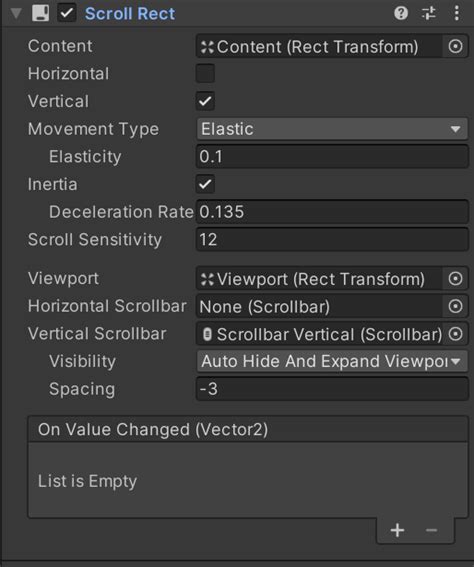 Unity Scrollrect 的图像结果