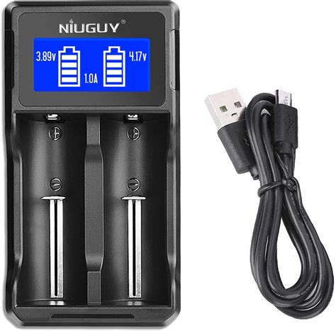 Universal Li-ion Battery Charger 18650/16340/14500/17670 Single Battery ...