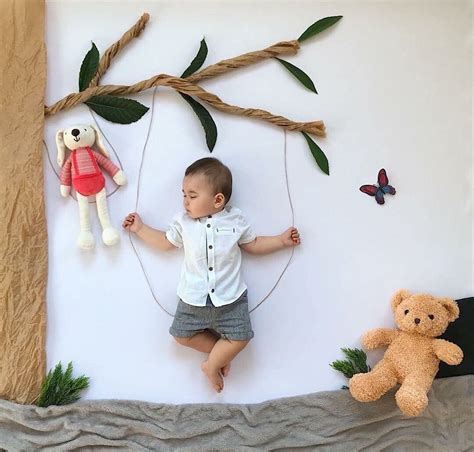 Best Baby photo shoot ideas at home DIY Funny Baby Photos, Monthly Baby ...