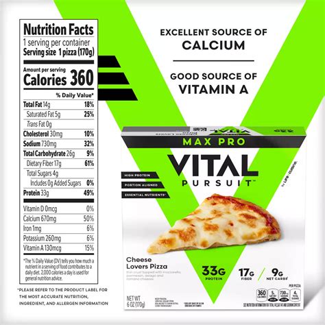 Vital Pursuit Cheese Lovers Personal Size Pizza - Shop Entrees & sides ...