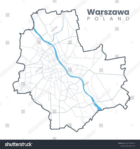 Warsaw Poland City Map Road And Tourist Map Of Warsaw City Center