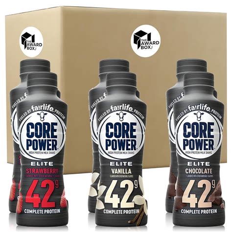 Core Power High Protein Shakes 42g 14 Oz. in The Award Box Packaging ...