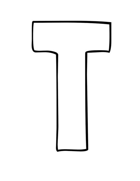 Free Printable Bubble Letters - Cartoon Bubble Letter T | Bubble ...