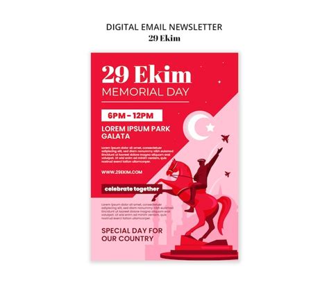29 ekim celebration template | Free PSD