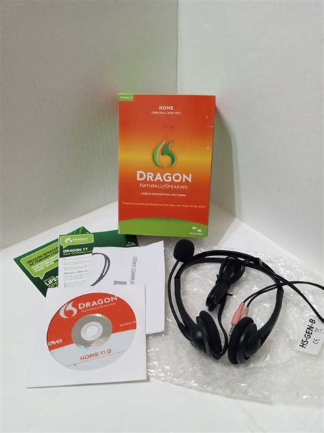 Used Nuance Dragon Speech Recognition Software Home V11 Version 11 USA ...