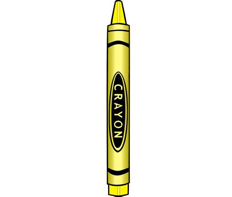 Yellow Crayon Clip Art
