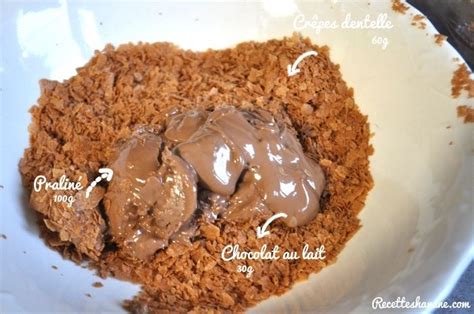 croustillant praliné sans crêpe dentelle