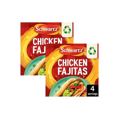 Schwartz Chicken Fajitas 35g (Pack of 2) | Easy Fajita Seasoning Mix