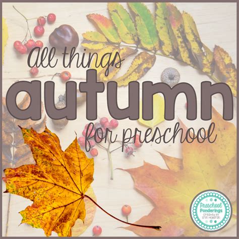 35 Autumn Themes for Preschool - preschool themes