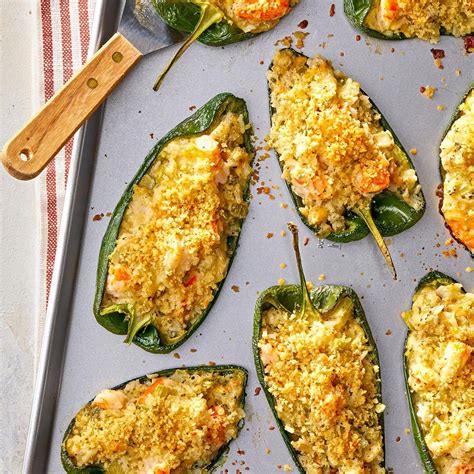 Shrimp-Stuffed Poblano Peppers Recipe