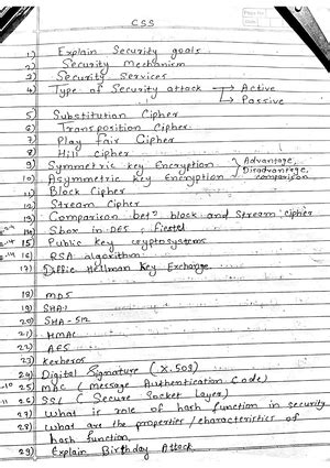 CSS- Question BANK - something - Module No. Introduction & Number ...