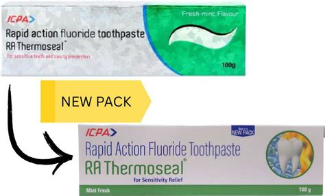 RA Thermoseal Rapid Action Fluoride Toothpaste 100 Gram - Sensitive ...