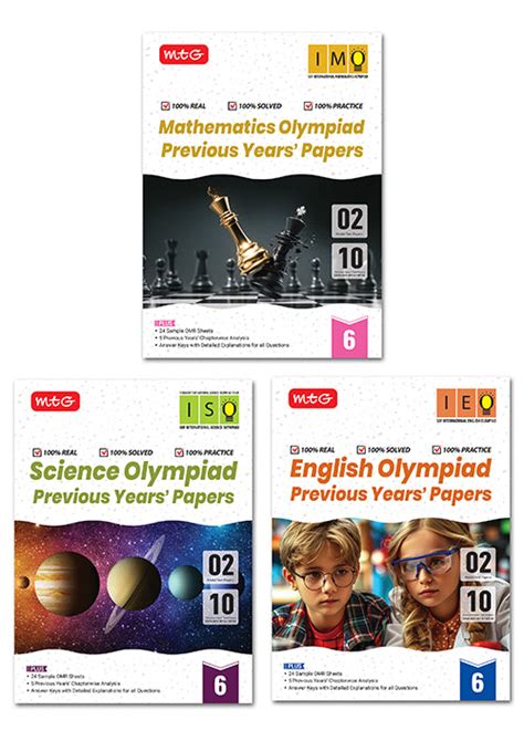 IMO-ISO-IEO Class-6 Olympiad Previous Years Papers (PYP) Mathematics ...