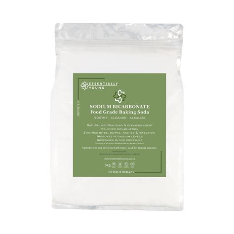 3KG SODIUM BICARBONATE - FOOD GRADE (Baking Soda) — Essentially Young