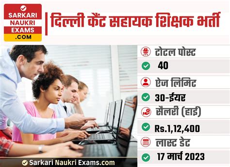 Delhi Cantt Assistant Teacher Recruitment 2023 | 40 Post Vacancy | 40 ...