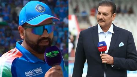 Rohit Sharma's Quick-Witted Comeback Saves Ravi Shastri From Toss ...