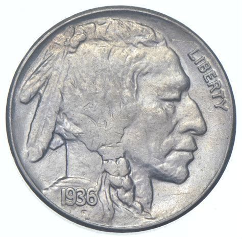 1936-S Indian Head Buffalo Nickel | Property Room