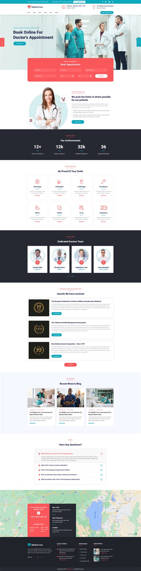 Medical Clinic WordPress Theme Move Your Clinic Online – Misbah WP