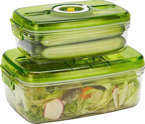 SNUGTOPIA Vacuum Seal Food Storage Container Set - Fresh Save with ...