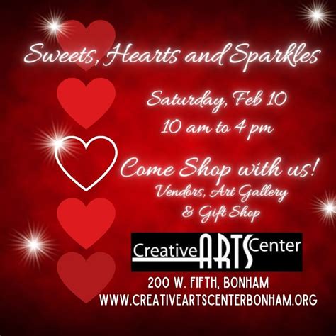 Sweets, Hearts & Sparkles , 200 W 5th St, Bonham, TX, 10 February 2024 ...