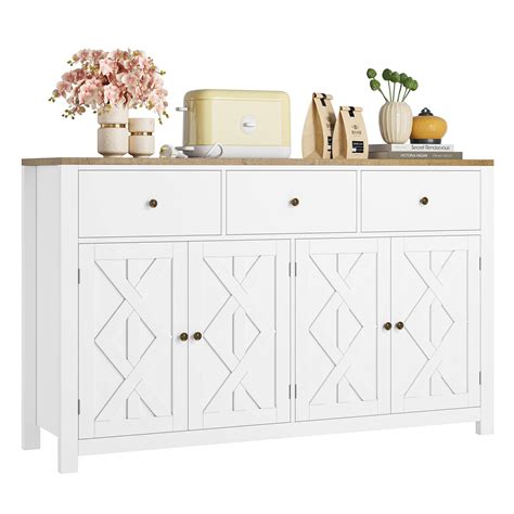 Buy finetonesBuffet Cabinet with Storage, 55.1” Large Sideboard Buffet ...