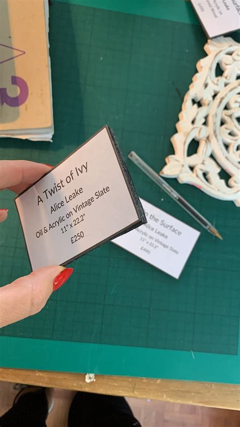 Art Label Description Display Card Templates for Professional Artists ...