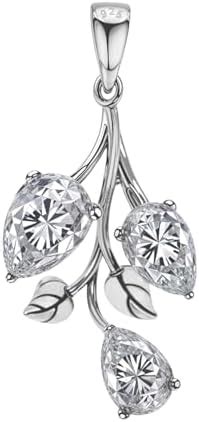 HighSpark 925 Silver Tulip Flower Solitaire Pendant | 92.5 Sterling ...