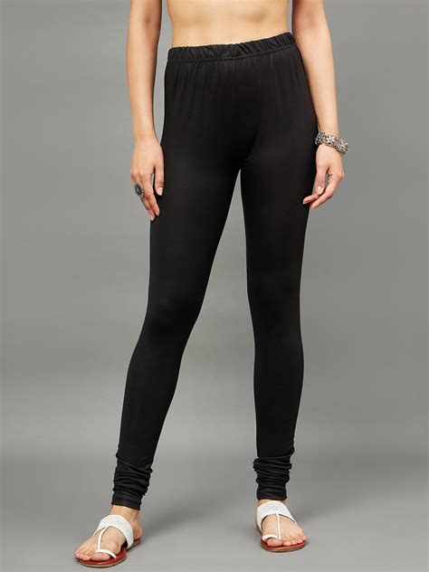 Buy Black Shimmer Leggings – Soft, Glossy & Trendy – The Pajama Factory