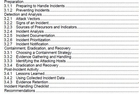 Image result for Computer Security Incident Handling Guide
