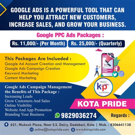 Google Ads Marketing Packages - Welcome To Kotapride