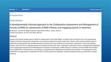 SafeSide Prevention | Advance with CAMS: Clinician Training for…