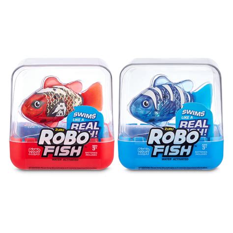 Snapklik.com : Robo Alive Robo Fish Series 2 (Red + Blue 2 Pack) By ...