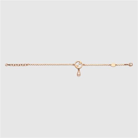 Gucci Blondie crystal bracelet in rose gold-toned metal | GUCCI® US