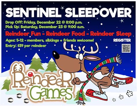 Sentinel Sleepover - Reindeer Games, Sentinel Martial Arts, Arlington ...