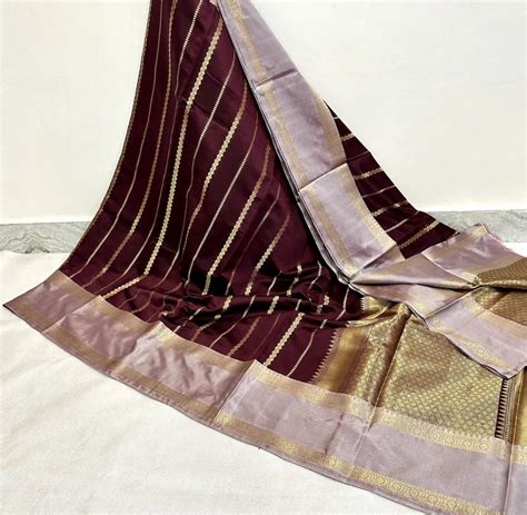 Kathan Silk Retta Petta Border Saree – Thugil