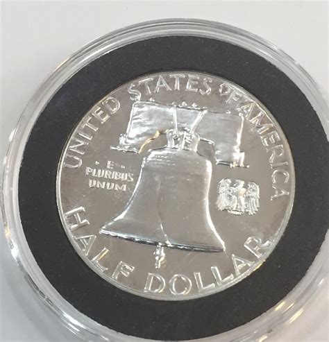 1962 BENJAMIN FRANKLIN Liberty Bell Silver Half Dollar Coin (90% silver ...