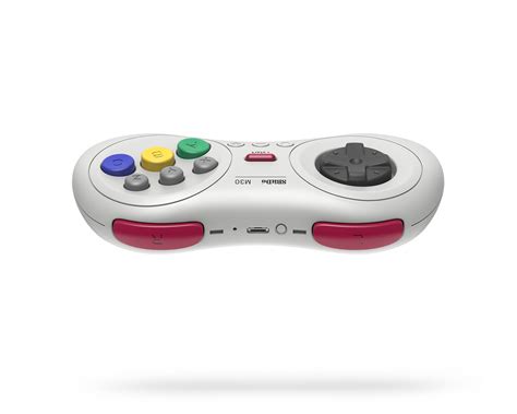 8Bitdo M30 Bluetooth Gamepad - White - MaxGaming.com