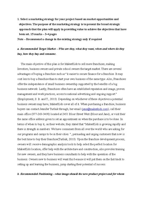 Marketing Strategy Assignment Examples 的图像结果