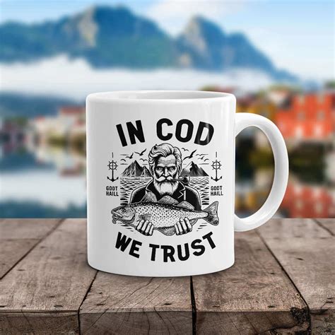 In cod we trust kaffekopp | Godt Haill