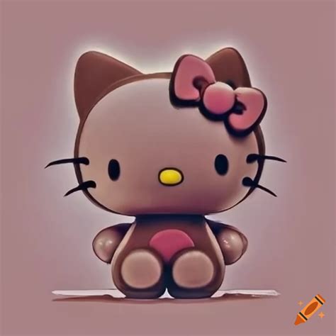 Brown hello kitty character on Craiyon