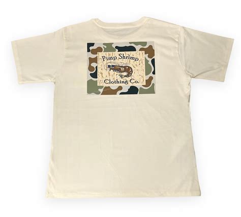 Short Sleeve Camo-Back Pocketed T-Shirt – Pimp Shrimp Clothing