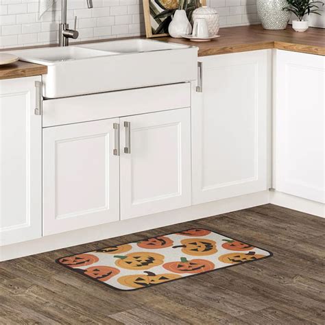 Jack-o-Lanterns Washable Kitchen Rug, 18x30 | At Home