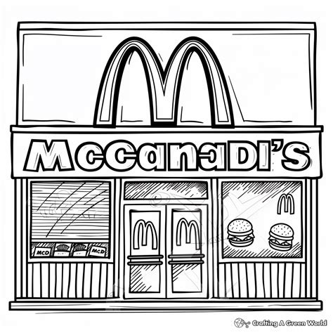 Mcdonald's Logo Coloring Sheet